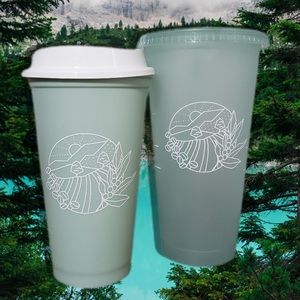 Starbucks 2021 Earth Day Reusable Set Of 2 Cups